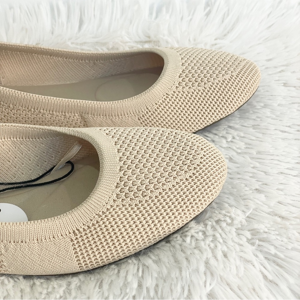 6, 7, 7.5, 8.5, 9.5, 10 taupe, tan cream, neutral flats with arch support - Picture 4 of 8
